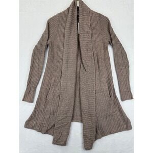 NWT Barefoot Dreams CozyChic Lite Montecito Cardi Cardigan Wrap Taupe S